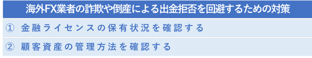 海外FX業者の詐欺や倒産による出勤拒否を回避するための対策